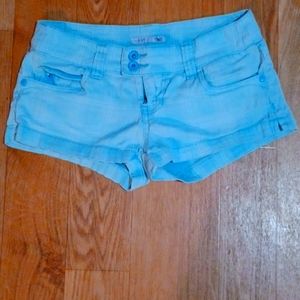 YMI JEAN shorts size 3 and they are a light baby blue color with double buttons